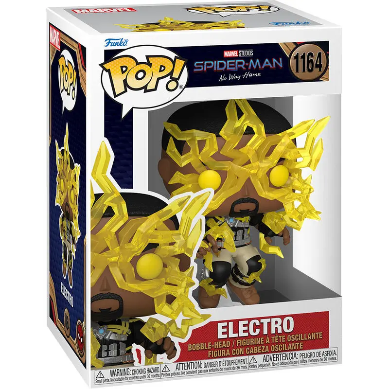 Spider-Man: No Way Home POP! Marvel Vinyl Figur Electro 9 cm Produktfoto