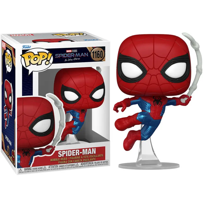 Spider-Man: No Way Home POP! Marvel Vinyl Figur Spider-Man Finale suit 9 cm termékfotó