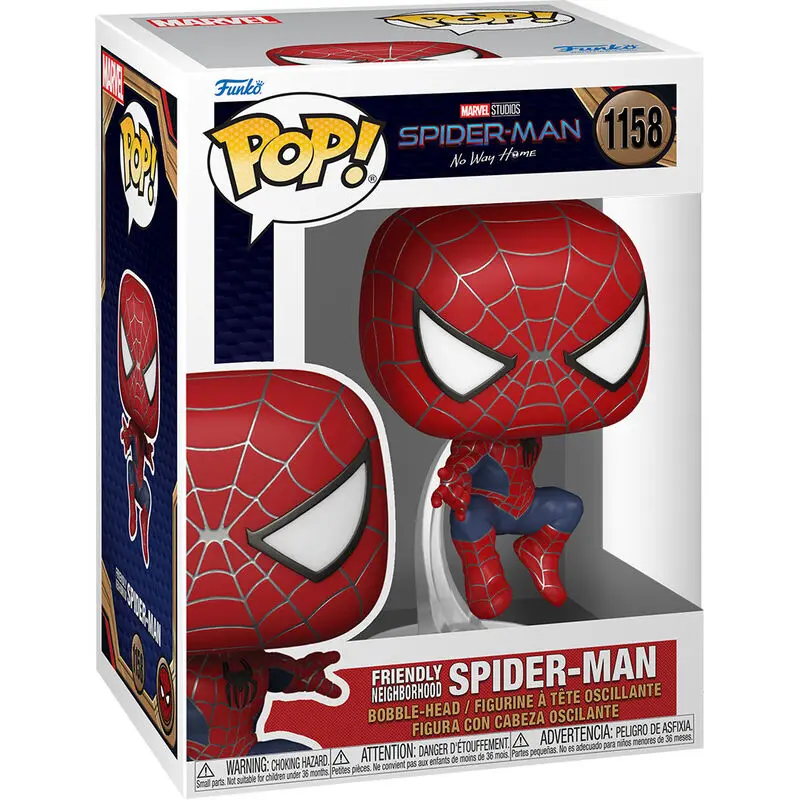 Spider-Man: No Way Home POP! Marvel Vinyl Figur Friendly Neighborhood 9 cm termékfotó