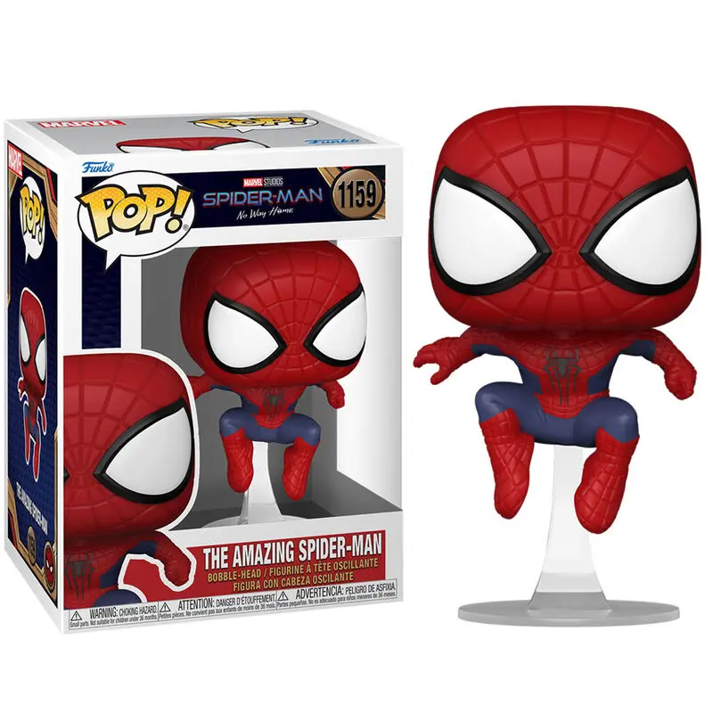 Spider-Man: No Way Home POP! Marvel Vinyl Figur The Amazing Spider-Man 9 cm termékfotó