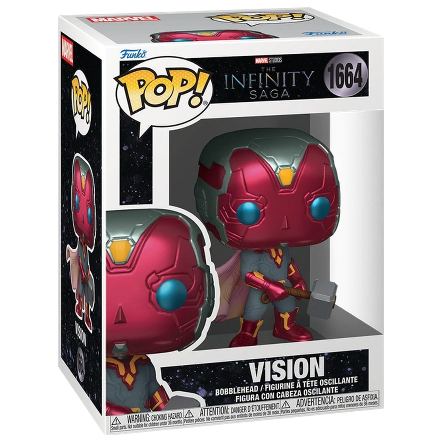 Funko POP Figur Marvel Studios The Infinity Saga Vision with Mjölnir Produktfoto