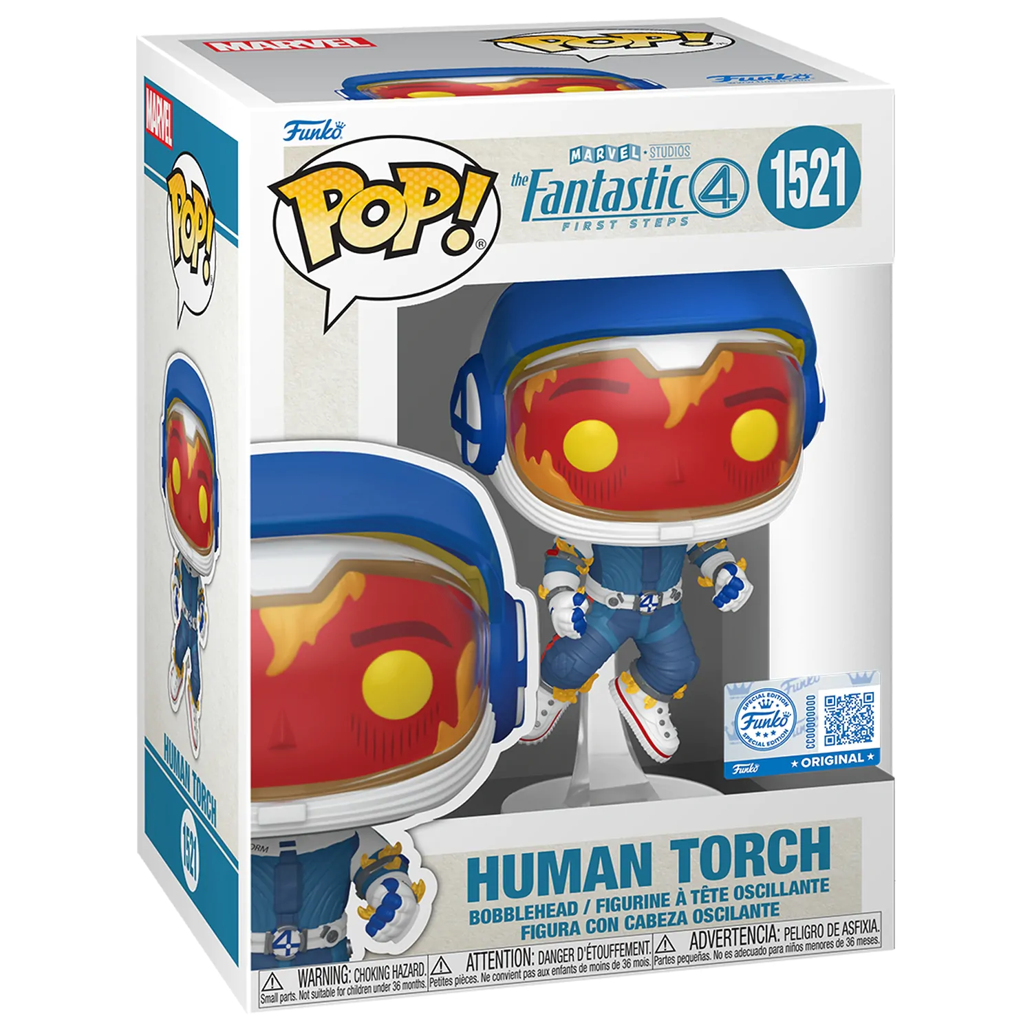 Funko POP Figur Marvel The Fantastic 4 Human Torch Produktfoto