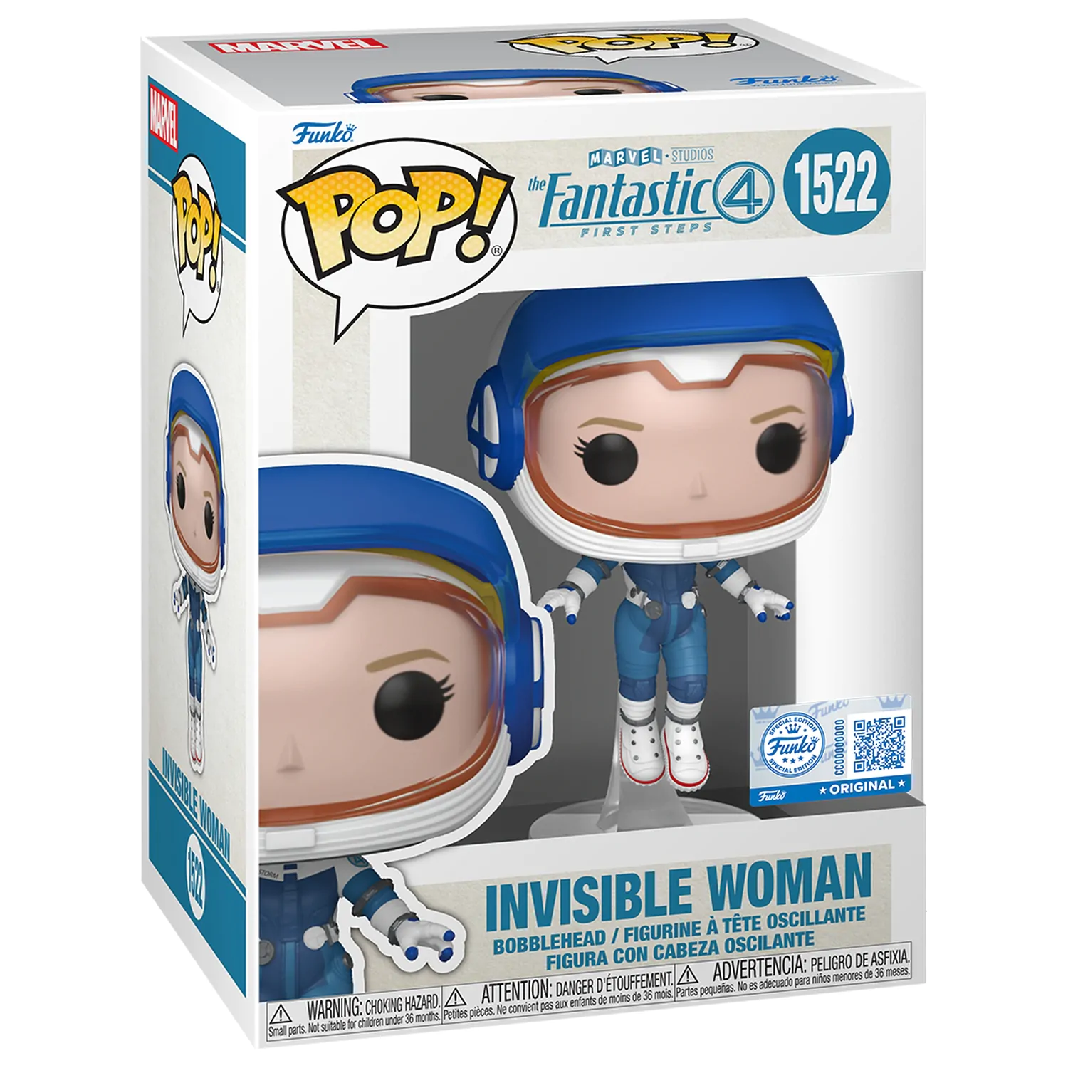 Funko POP Figur Marvel The Fantastic 4 Invisible Woman Produktfoto