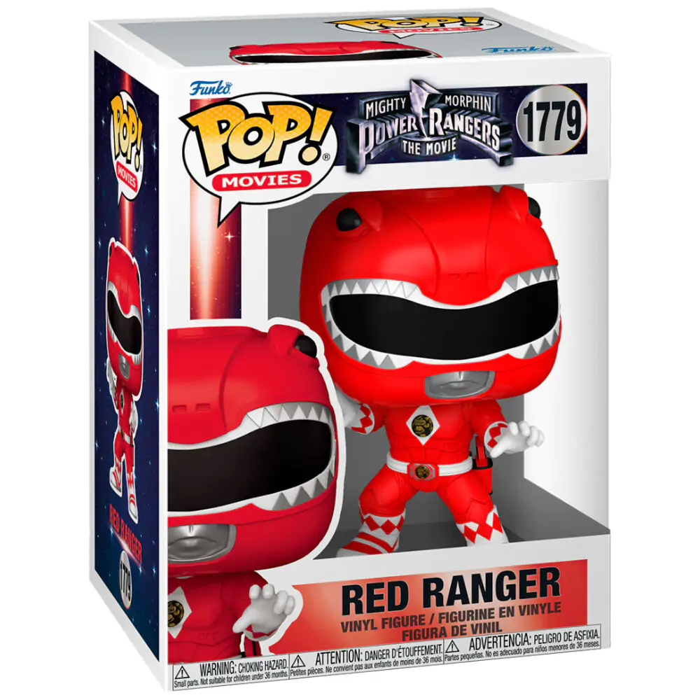 Funko POP Figur Mighty Morphin Power Rangers Red Ranger Produktfoto