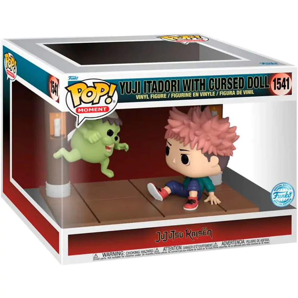 Funko POP Figur Moment Jujutsu Kaisen Yuji Itadori with Cursed Puppe Exclusive termékfotó