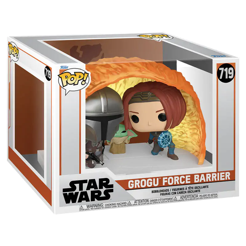 Funko POP Figur Moments Star Wars The Mandalorian Grogu Force Barrier termékfotó