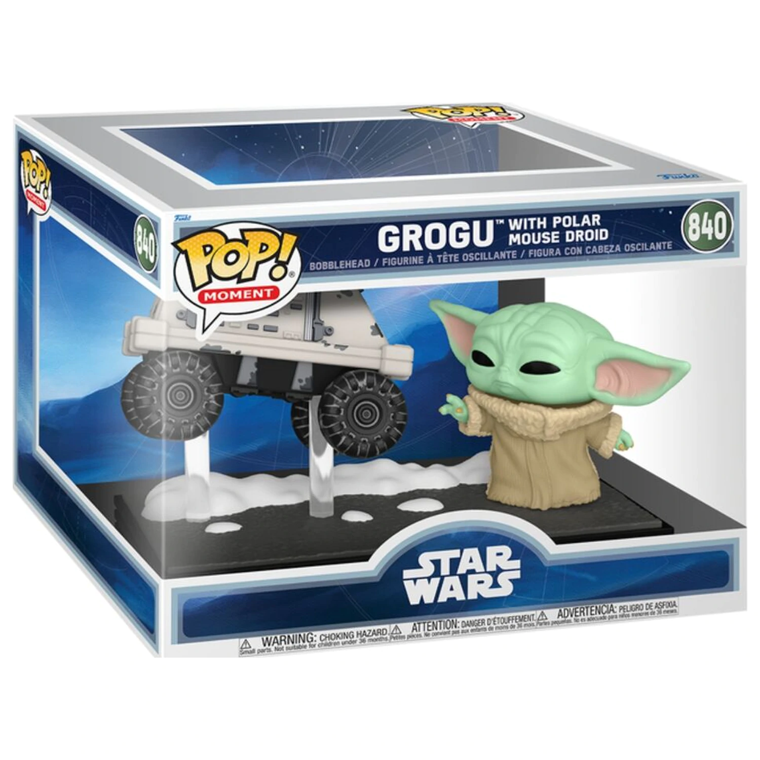 Funko POP! Figur Moments Star Wars: The Mandalorian & Grogu - Grogu mit Polar Mouse Droid Produktfoto