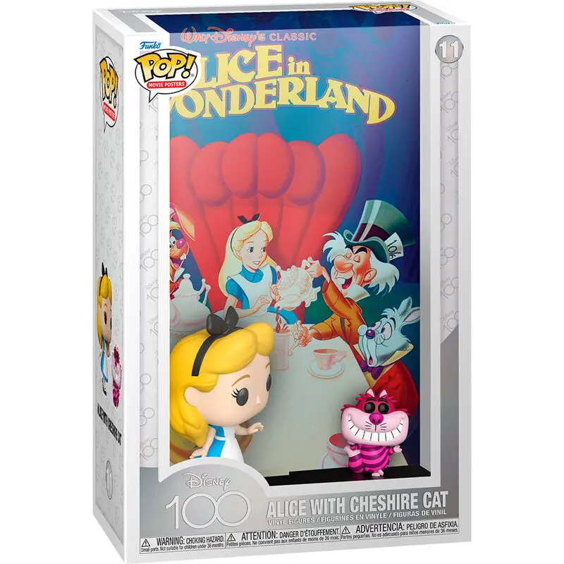 Disney's 100th Anniversary POP! Movie Poster & Figur Alice in Wonderland 9 cm termékfotó
