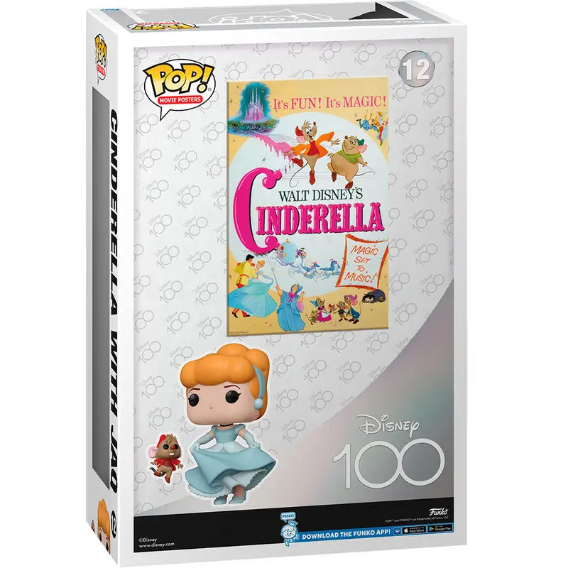 Disney's 100th Anniversary POP! Movie Poster & Figur Cinderella 9 cm termékfotó