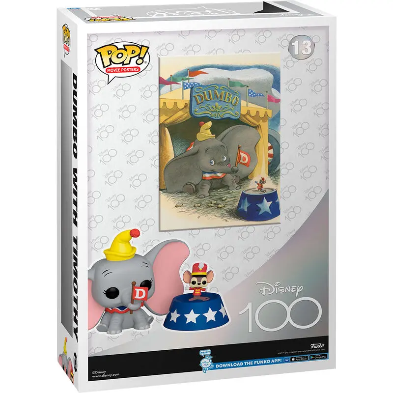 Disney's 100th Anniversary POP! Movie Poster & Figur Dumbo 9 cm termékfotó