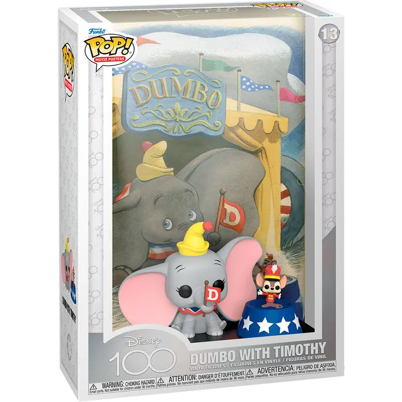 Disney's 100th Anniversary POP! Movie Poster & Figur Dumbo 9 cm Produktfoto