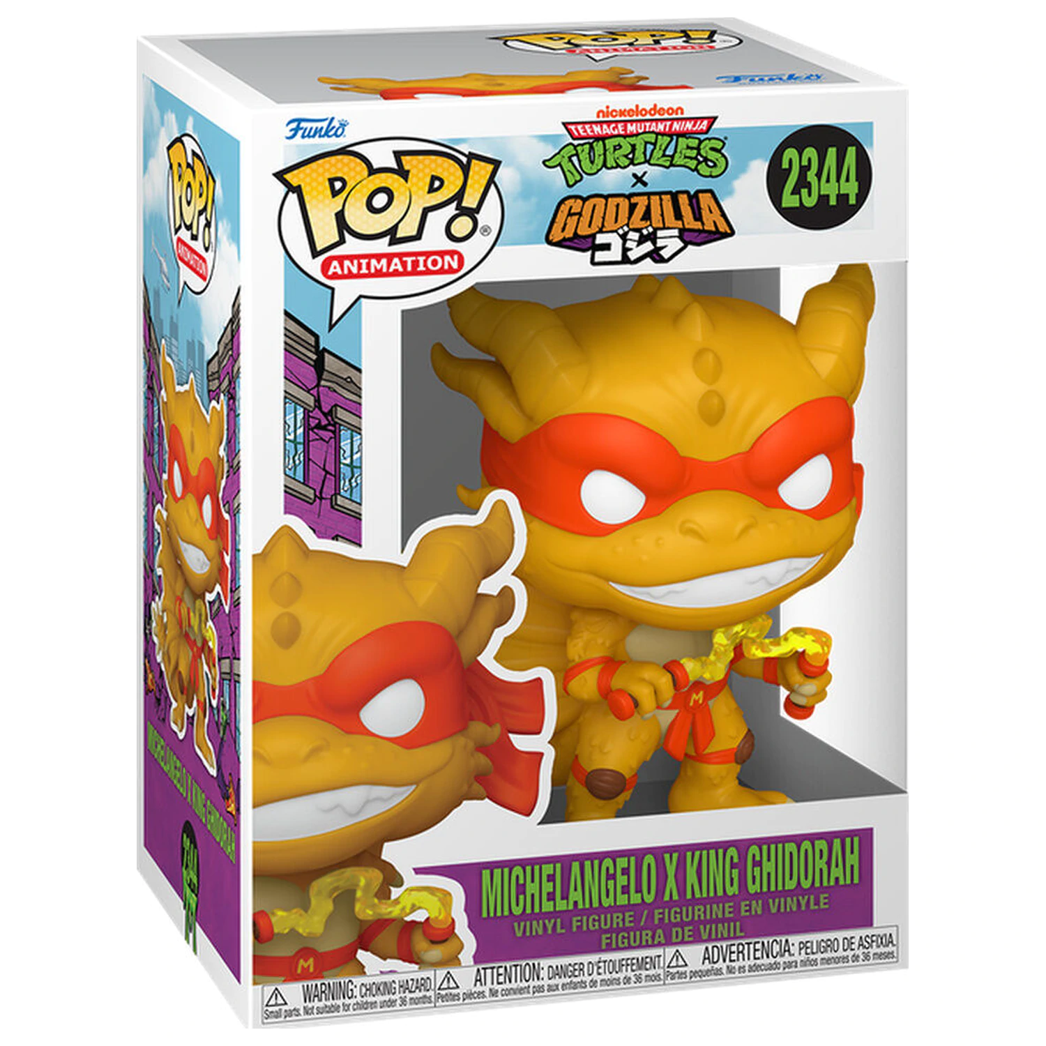 Funko POP Figur Mutant Ninja Turtles x Godzilla- Michelangelo X Ghidorah Produktfoto