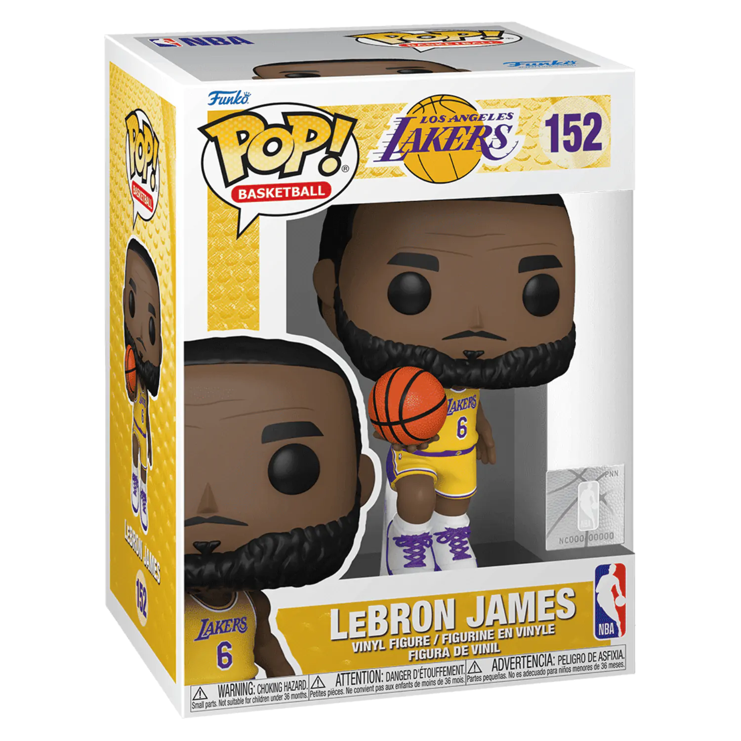 NBA POP! Sports Vinyl Figur LeBron James (Lakers) 9 cm Produktfoto