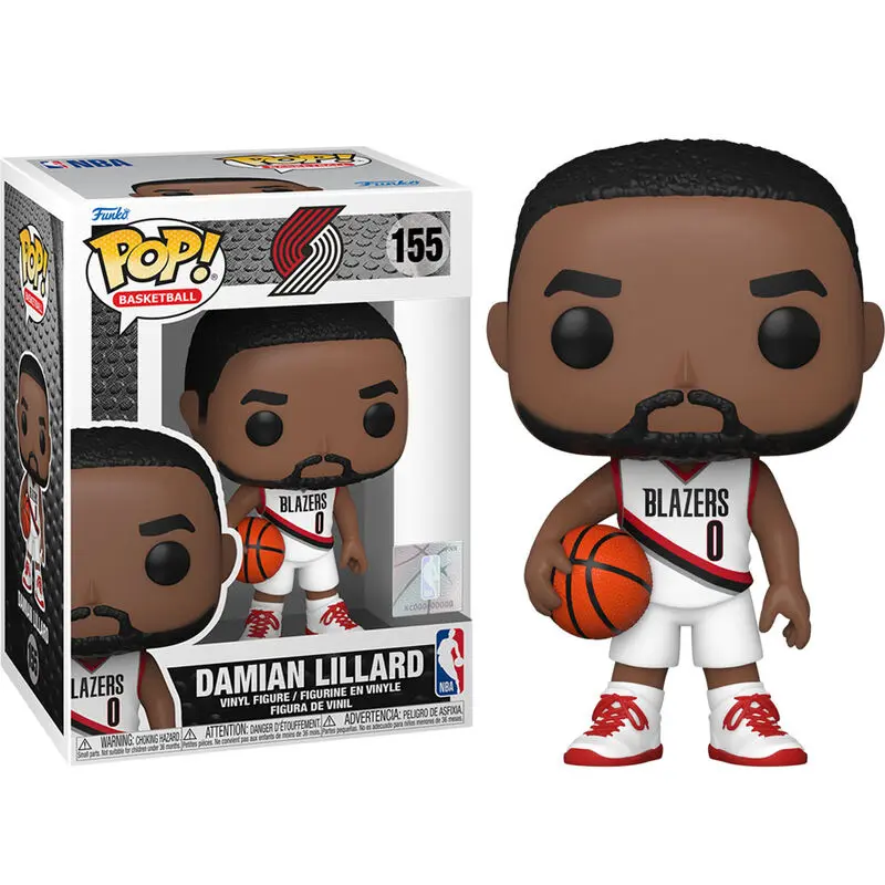 NBA POP! Sports Vinyl Figur Damian Lillard (Trailblazers) 9 cm Produktfoto