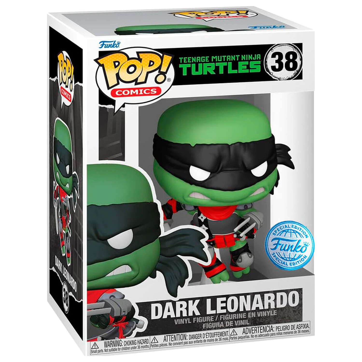 Funko POP! Figur Ninja Turtles Teenage Mutant Dark Leonardo Exclusive Produktfoto
