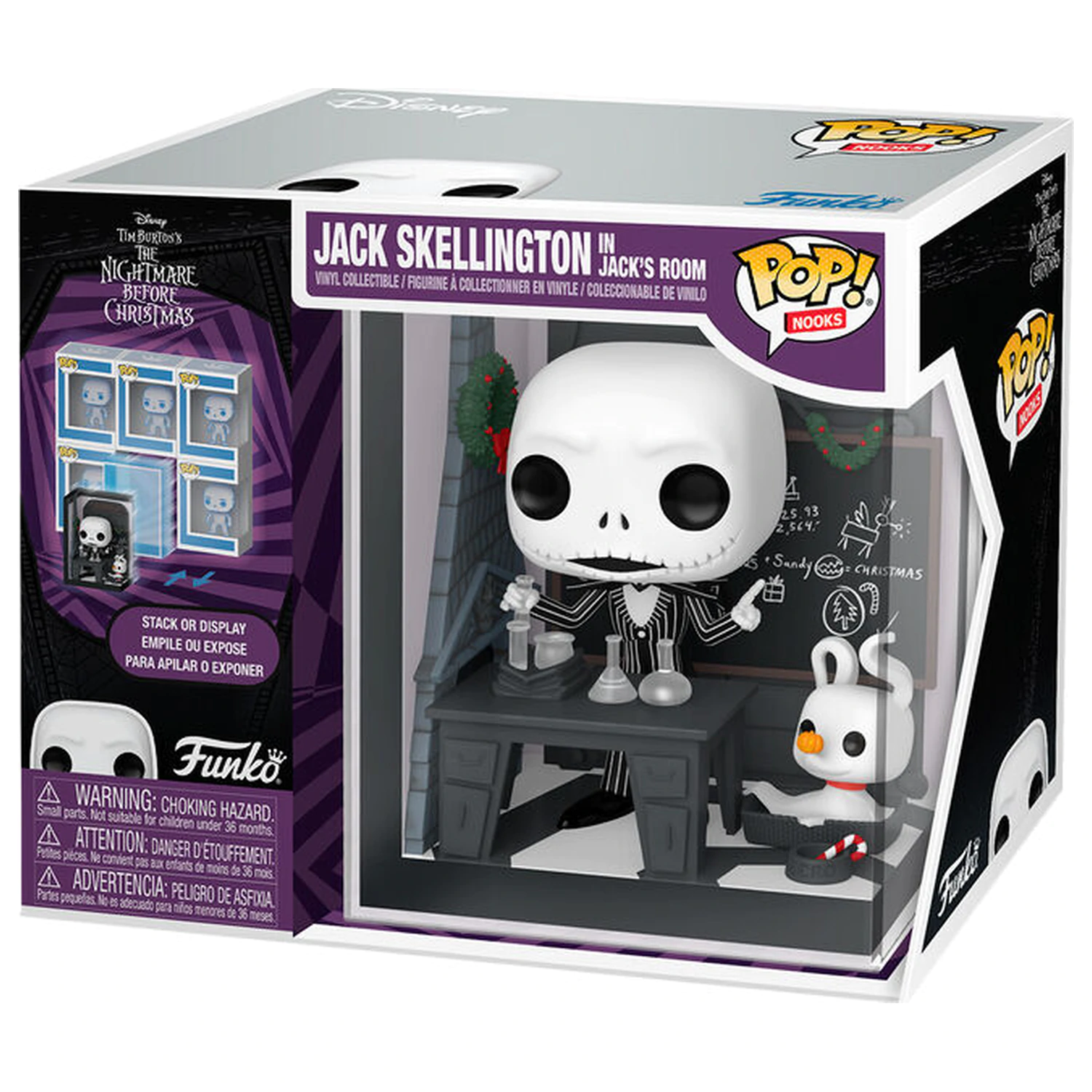 Funko POP Figur Nooks Disney Nightmare Before Christmas Jack Skellington in Jack’s Room Produktfoto