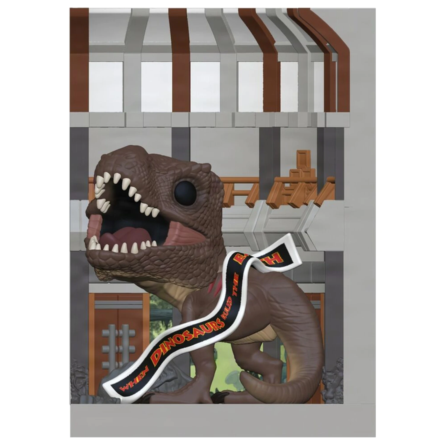 Funko POP Figur Nooks Jurassic Park T. Rex in Visitor Center Produktfoto
