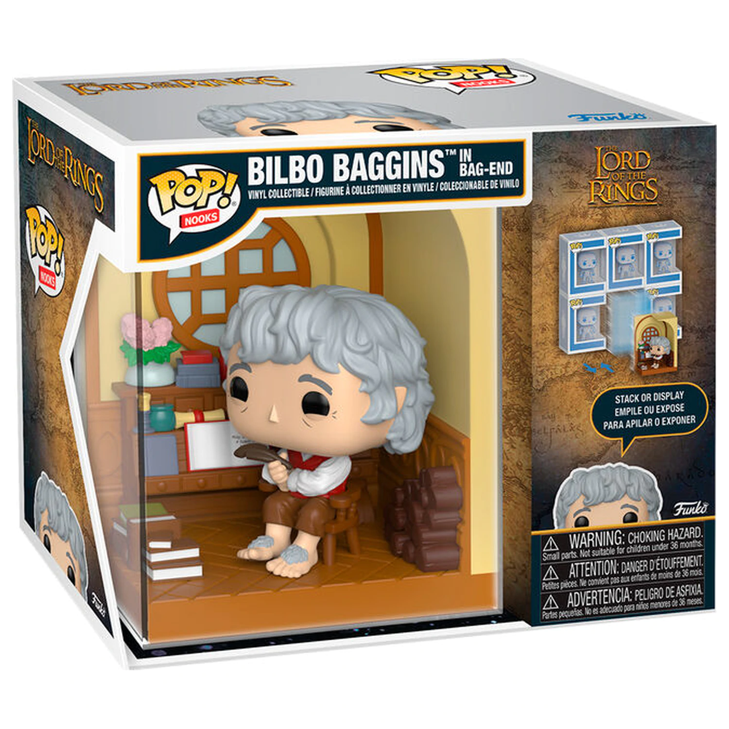 Funko POP Figur Nooks The Lord Of The Rings Bilbo Baggins in Bag-End Produktfoto