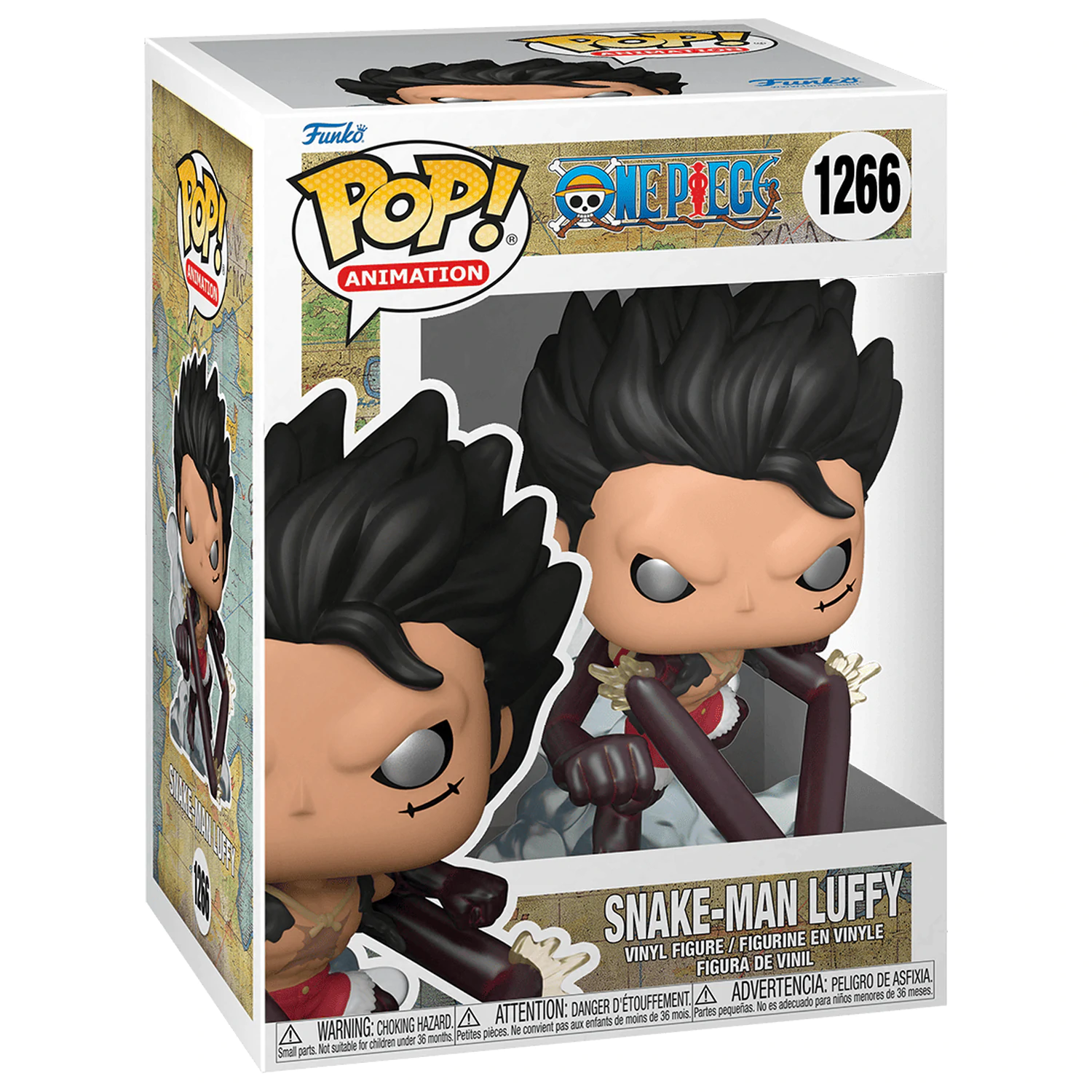 One Piece POP! Animation Vinyl Figur Snake-Man Luffy 9 cm Produktfoto