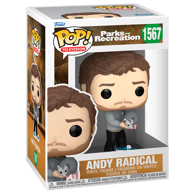 Funko POP Figur Parks and Recreation Andy Radical termékfotó