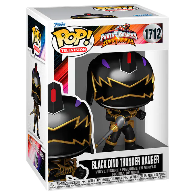 Funko POP! Figur Power Rangers Dino Thunder - Black Dino Thunder Ranger Produktfoto