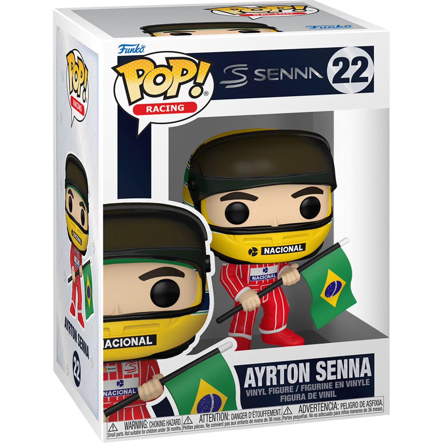 Funko POP Figur Racing Senna (Brazilian Flag) Produktfoto