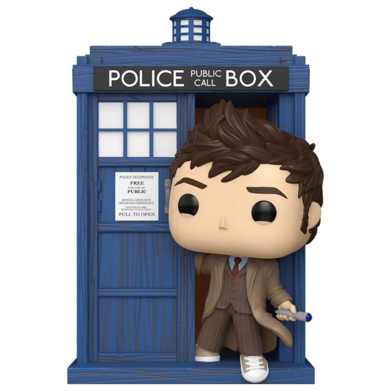 Funko POP Figur Rides Deluxe Doctor Who Tardis mit Tenth Doctor Produktfoto