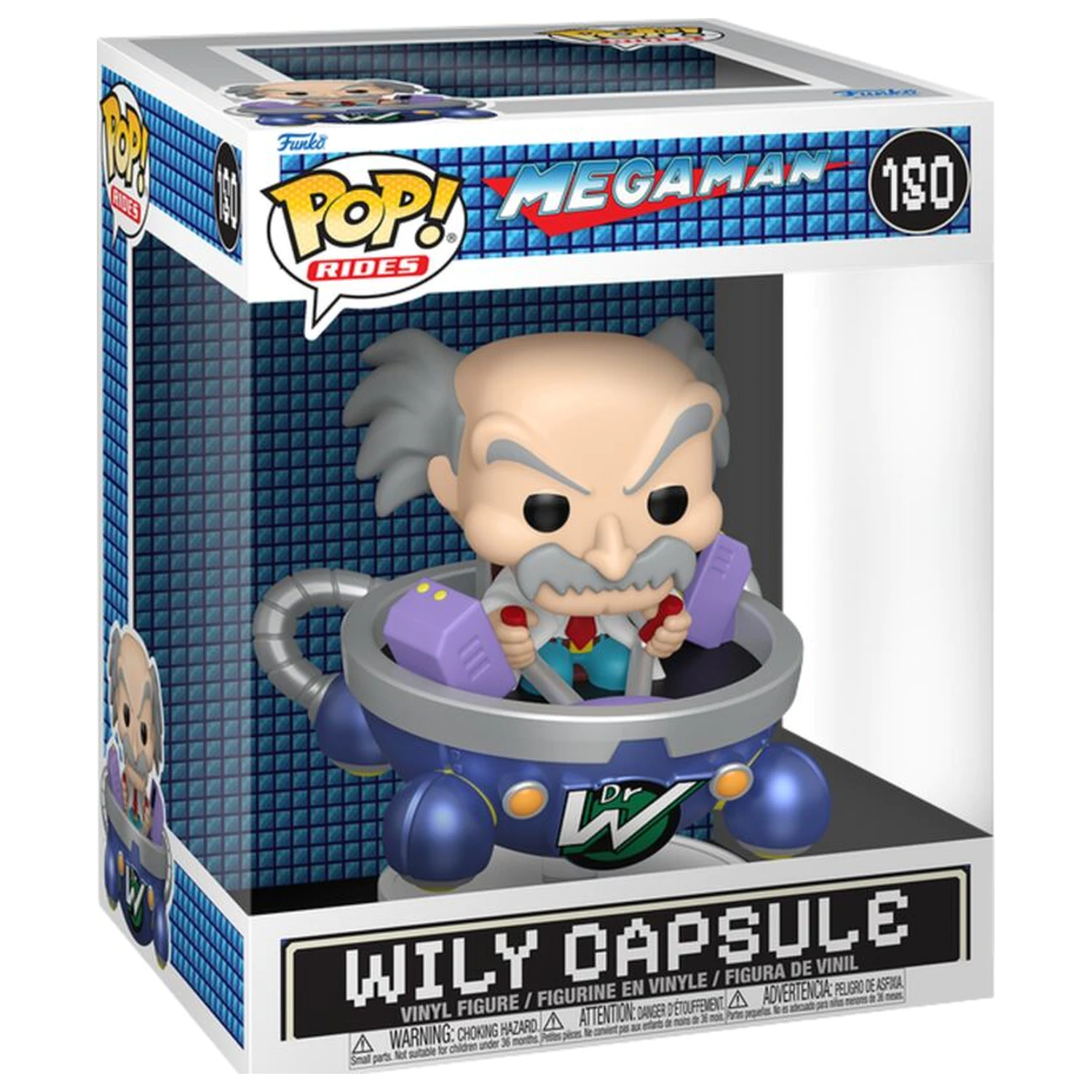 Funko POP Figur Rides Deluxe Mega Man Dr. Wily in Wily Kapsel Produktfoto