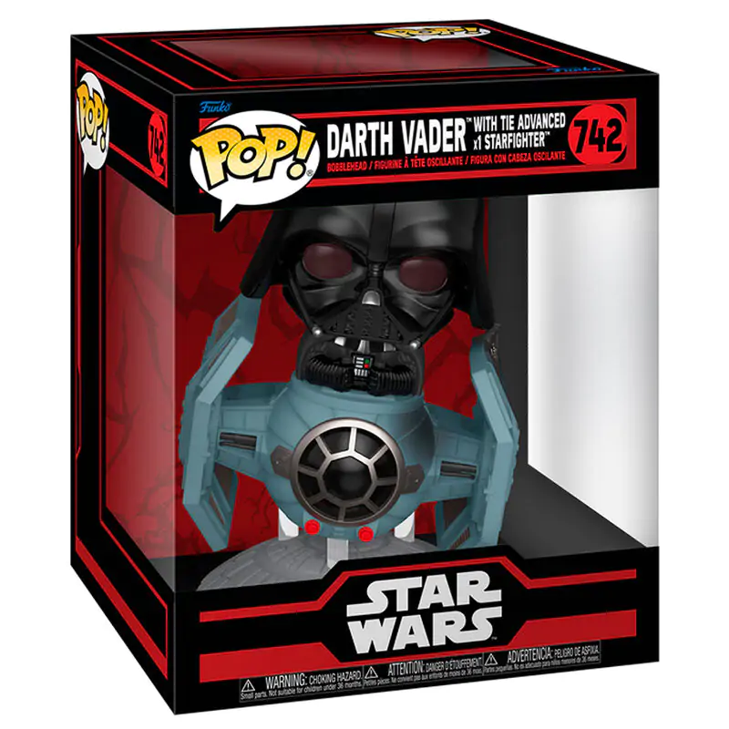 Funko POP Figur Rides Deluxe Star Wars Darth Vader with Tie Advanced Starfighter Produktfoto