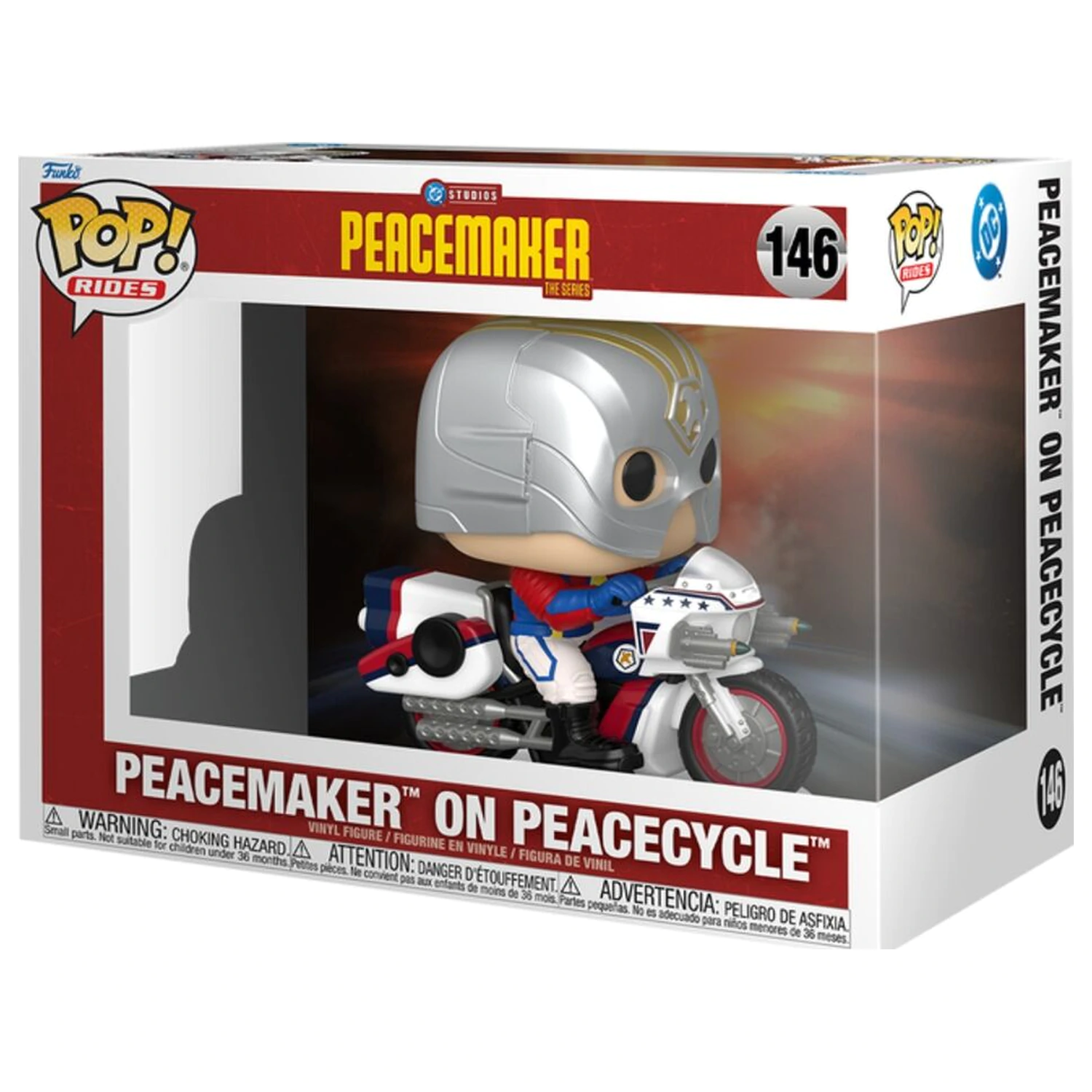 Funko POP Figur Rides Peacemaker - Peacemaker on Peacecycle Produktfoto