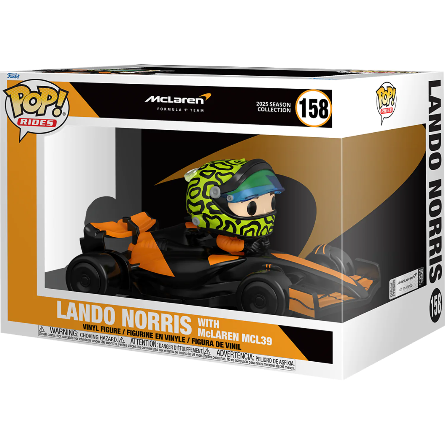 Funko POP Figur Rides Super Deluxe Racing Lando Norris mit McLaren MCL39 Produktfoto