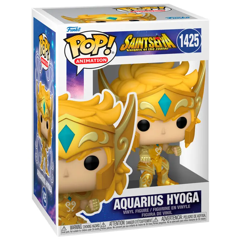 Saint Seiya POP! Animation Figur Gold Aquarius Hyoga 9 cm termékfotó