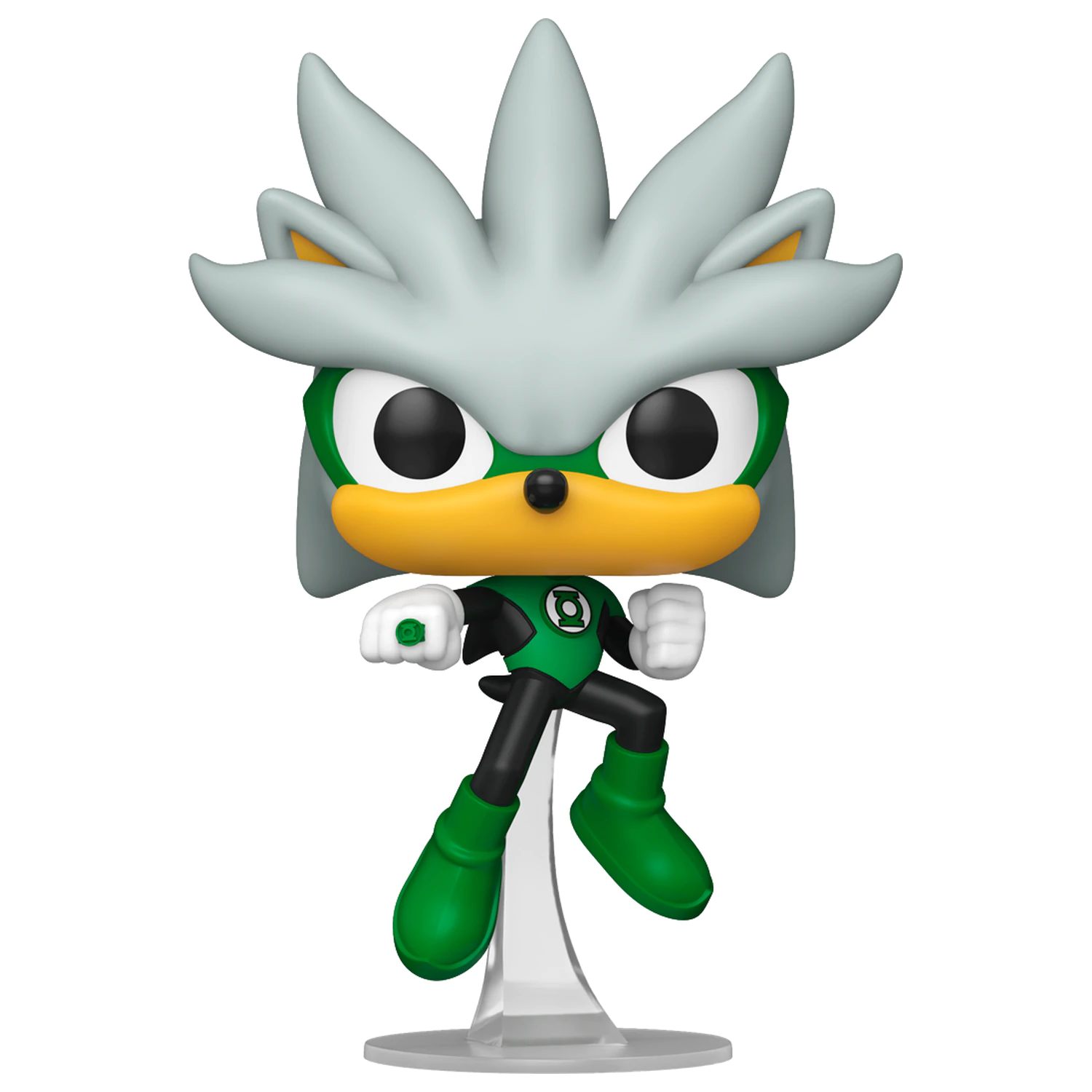 Funko POP Figur Sonic The Hedgehog DC Comics Silver As the Green Lantern Exclusive Produktfoto