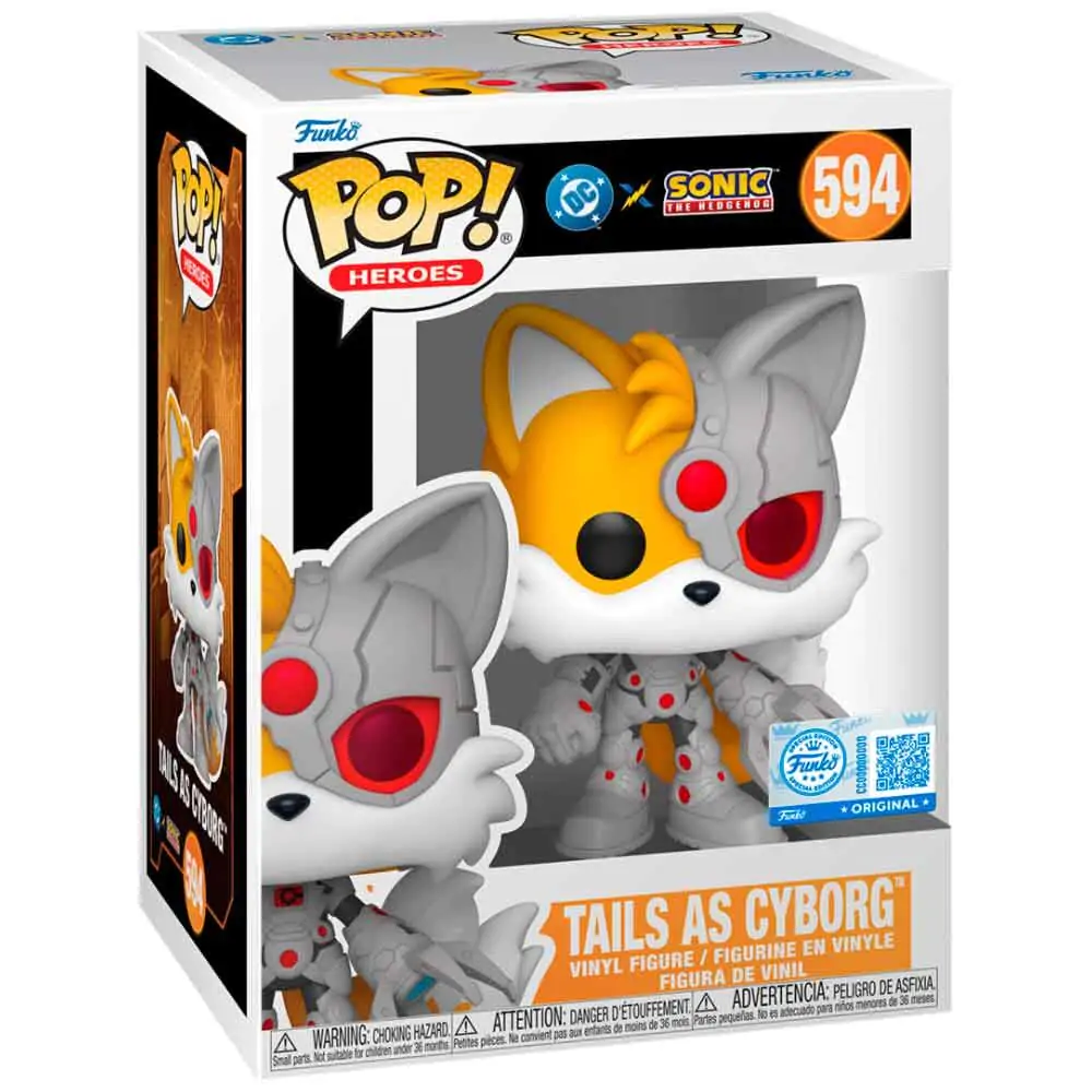 Funko POP Figur Sonic The Hedgehog DC Comics Tails As Cyborg Exclusive Produktfoto