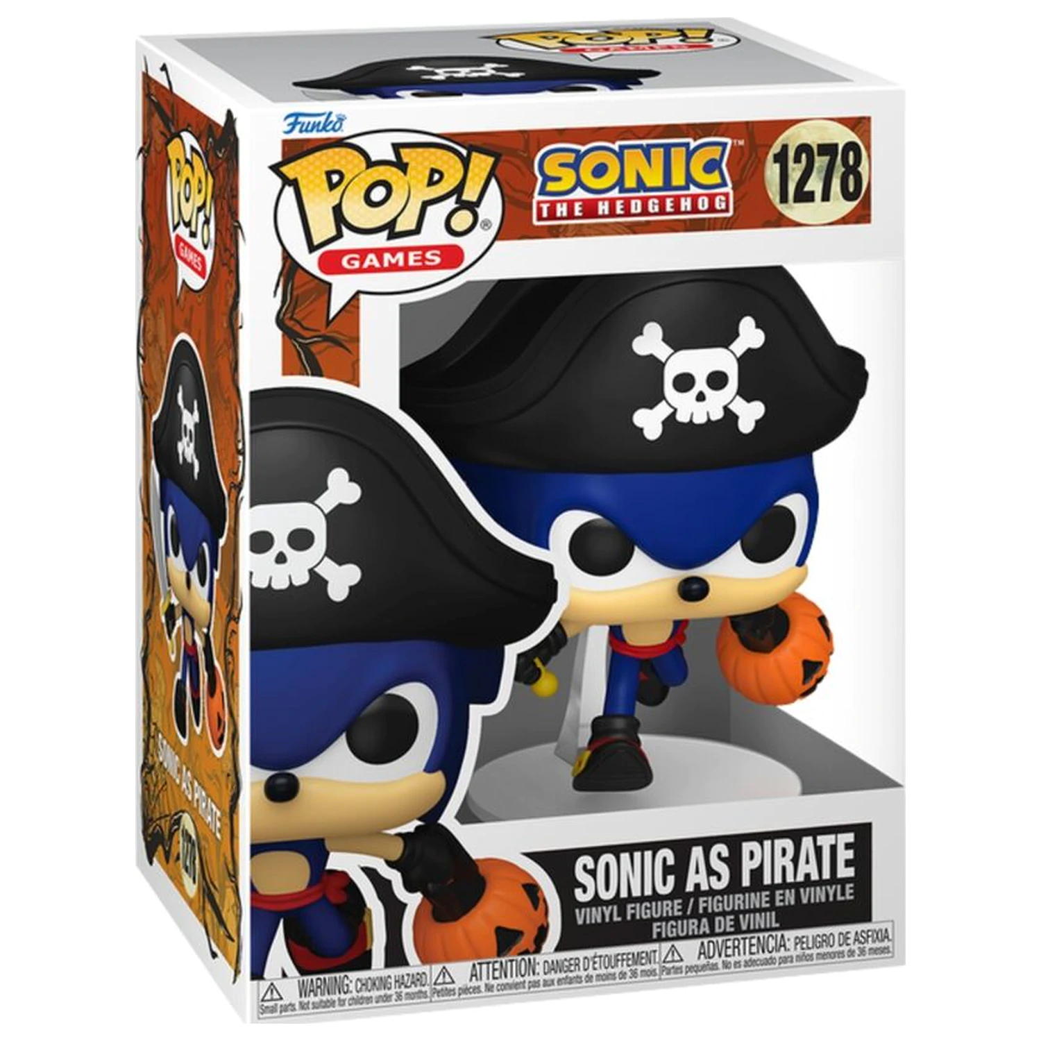 Funko POP Figur Sonic The Hedgehog Sonic als Pirat Produktfoto