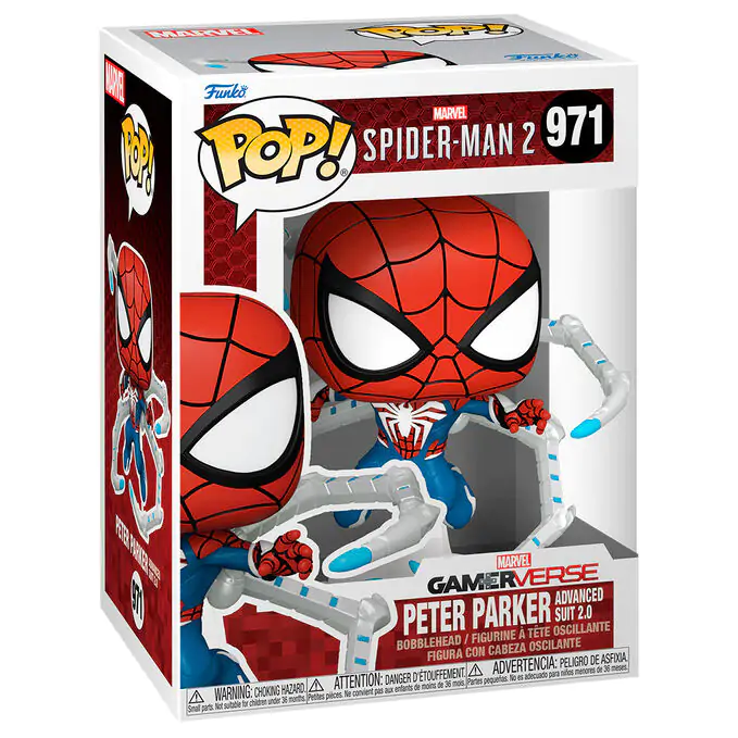 Funko POP Figur Marvel Spiderman 2 Peter Parker Advanced Suit 2.0 termékfotó