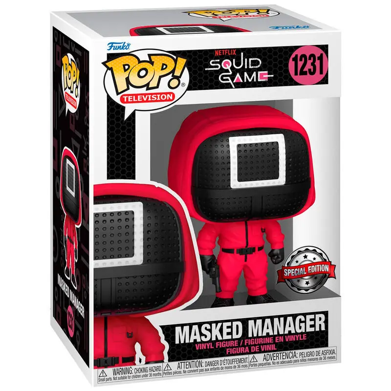 Squid Game POP! Television Vinyl Figur Masked Manager Special Edition 9 cm termékfotó