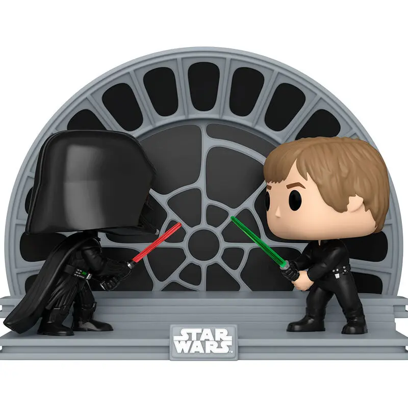 Star Wars Return of the Jedi 40th Anniversary POP Moment! Vinyl Figuren 2er-Pack Luke vs Vader 9 cm Produktfoto