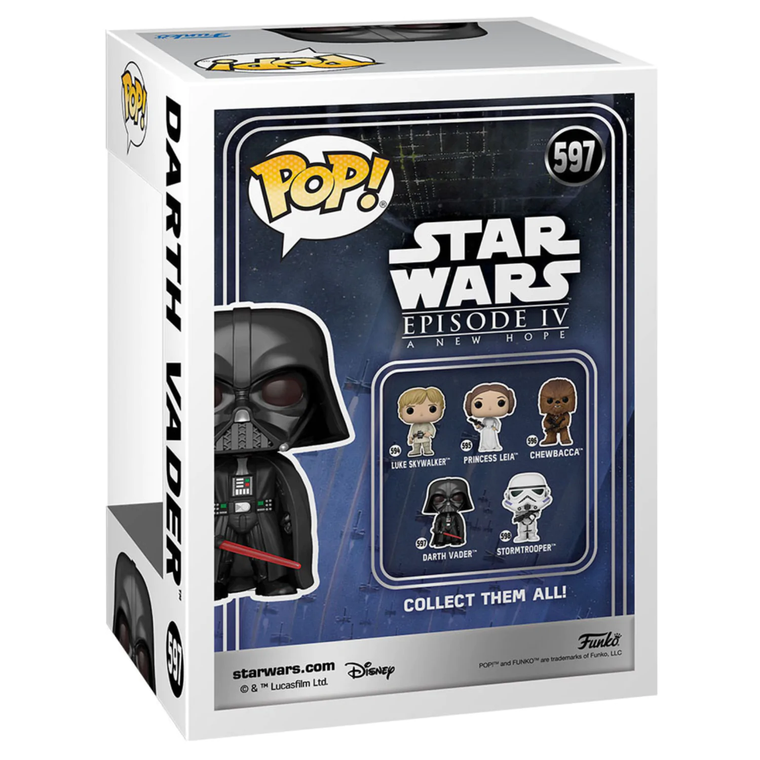 Star Wars New Classics POP! Star Wars Vinyl Figur Darth Vader 9 cm Produktfoto