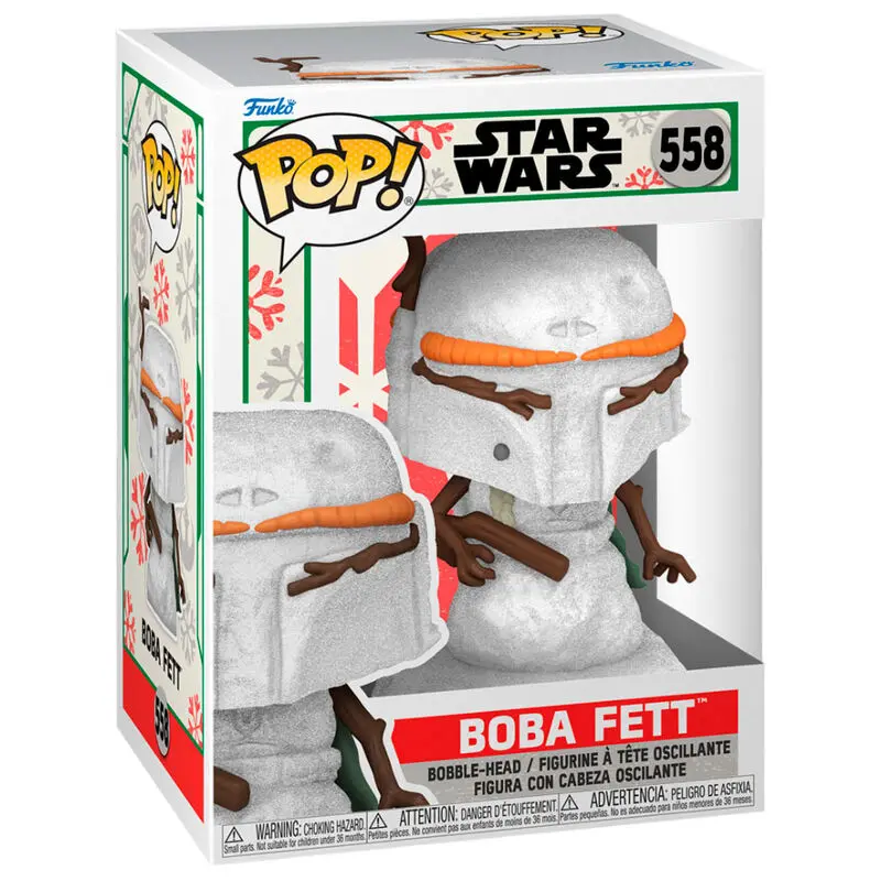 Star Wars Holiday 2022 POP! Heroes Vinyl Figur Boba Fett 9 cm termékfotó