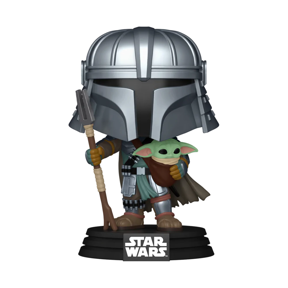 Funko POP! Figur Star Wars Impressions Mandalorian with Grogu Exclusive Produktfoto