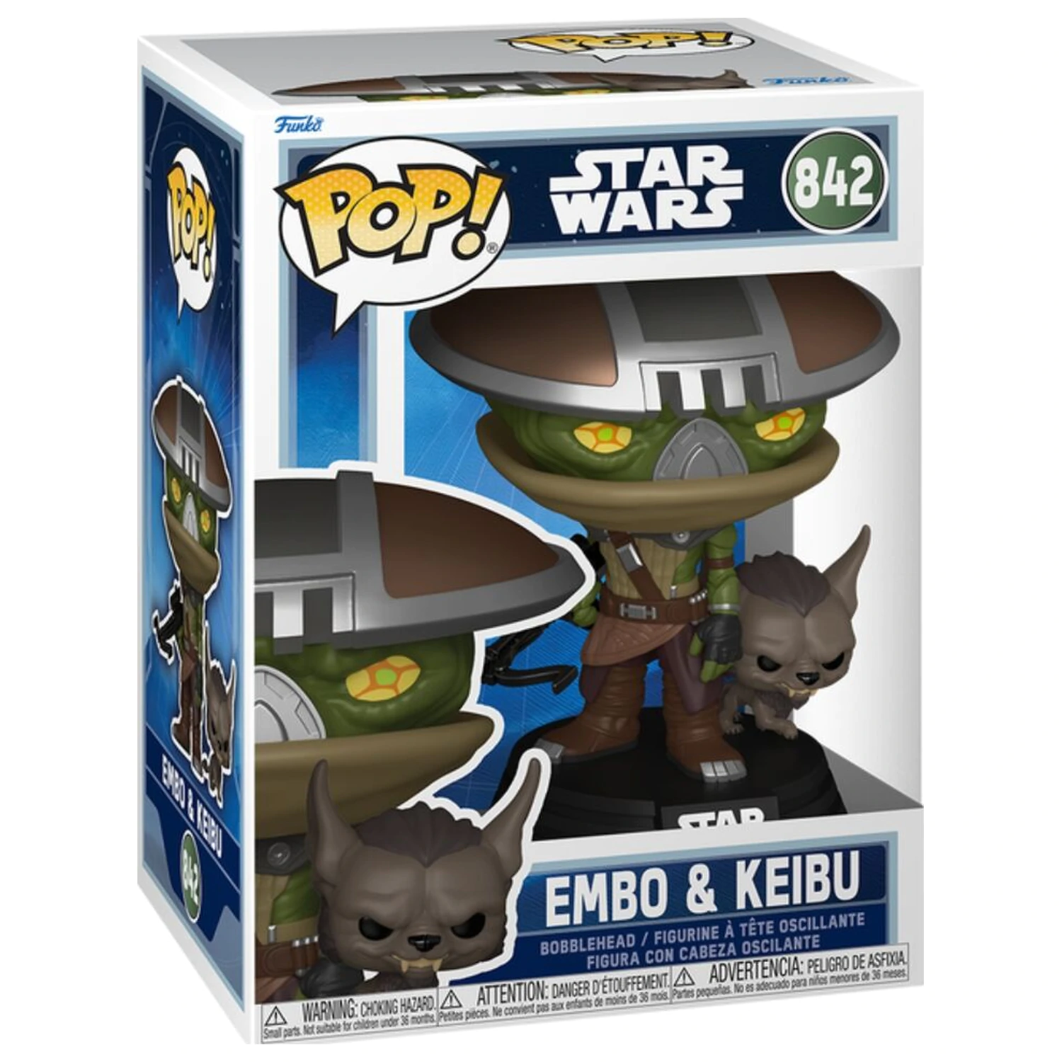 Funko POP Figur Star Wars: The Mandalorian & Grogu - Embo & Keibu Produktfoto