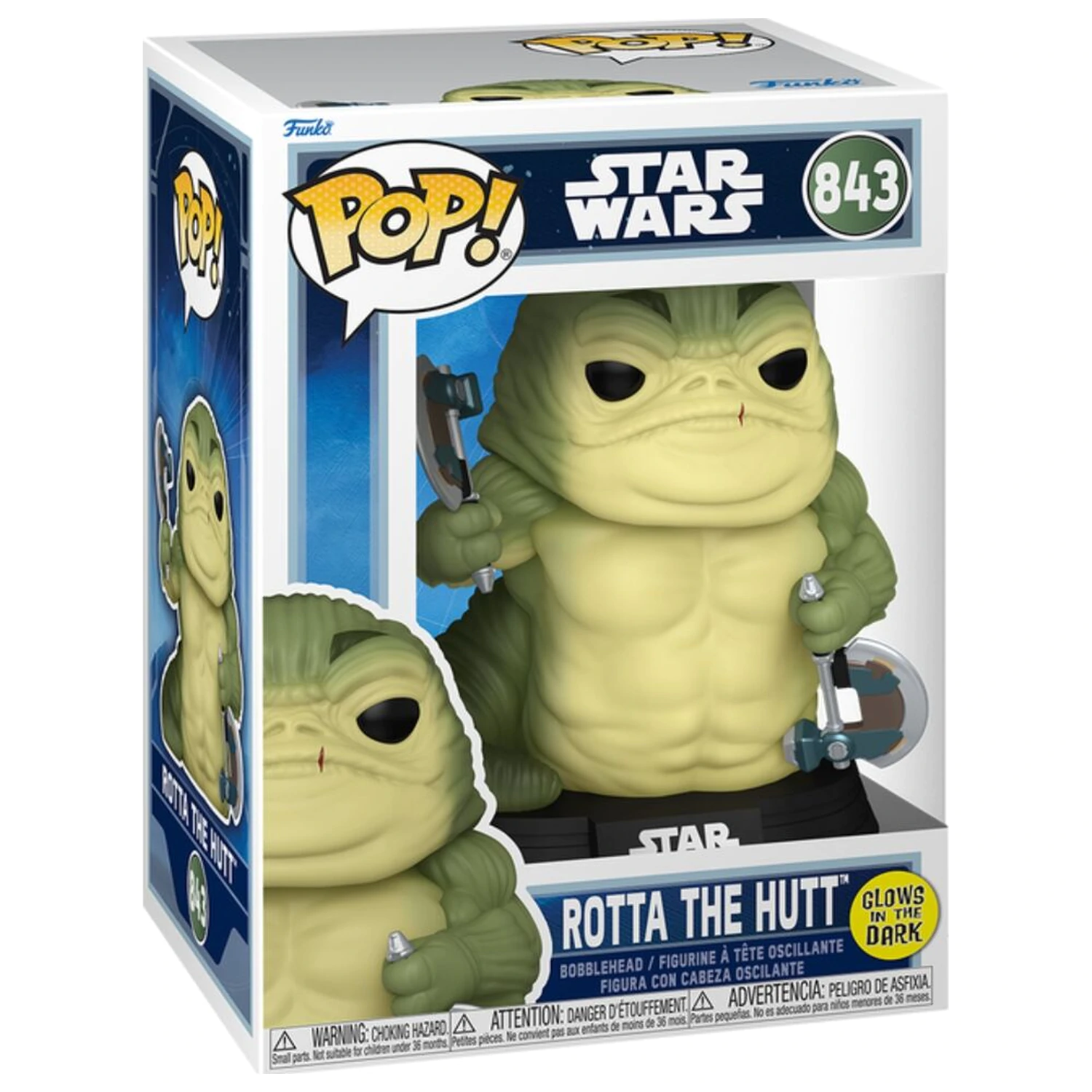 Funko POP Figur Star Wars: The Mandalorian & Grogu - Rotta the Hutt Produktfoto
