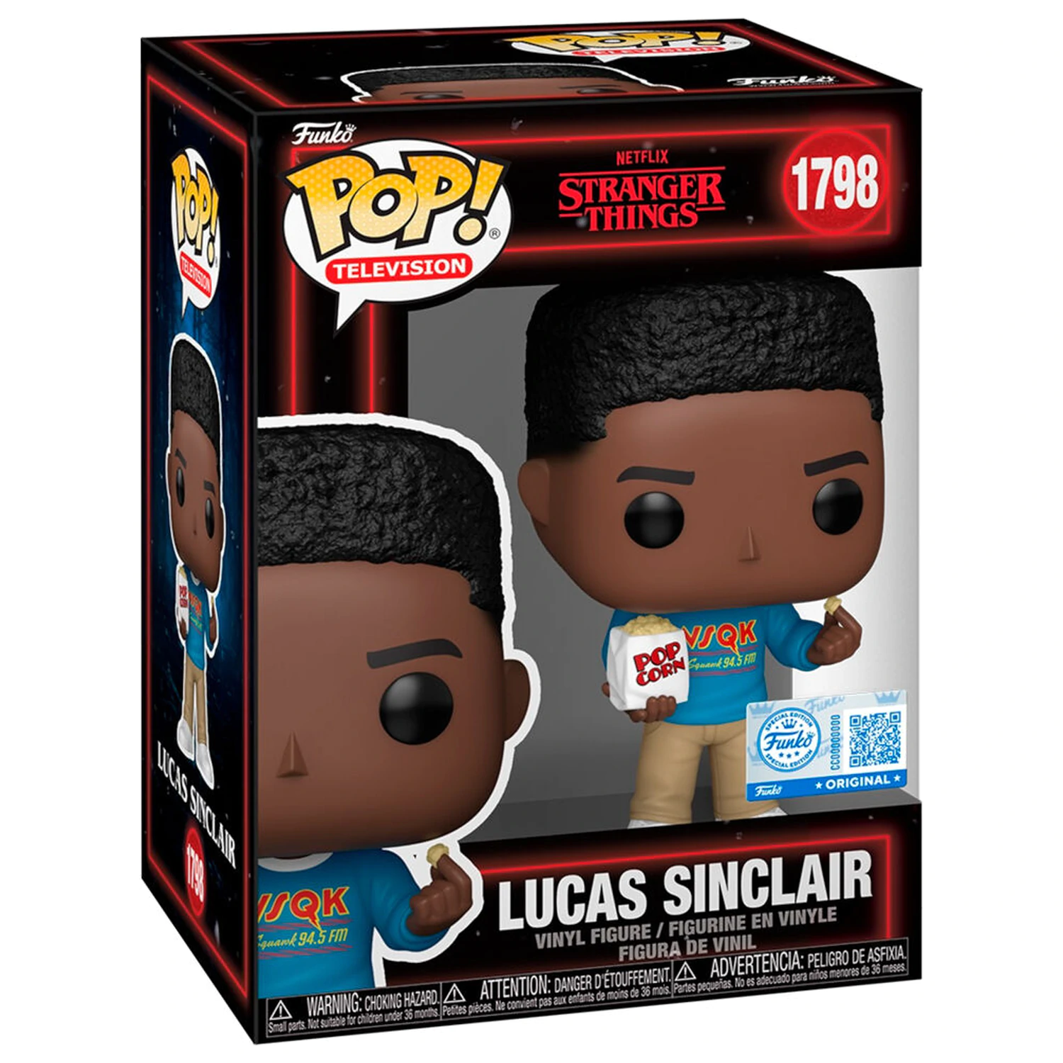 Funko POP Figur Stranger Things 5 Lucas Sinclair Exklusiv Produktfoto
