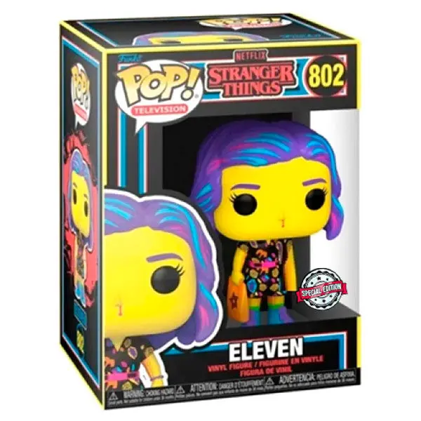 POP Figur Stranger Things Eleven in Mall Outfit Black Light Exclusive termékfotó