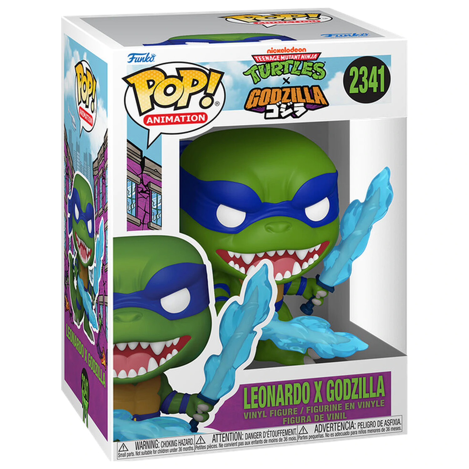 Funko POP! Figur Teenage Mutant Ninja Turtles x Godzilla - Leonardo X Godzilla Produktfoto