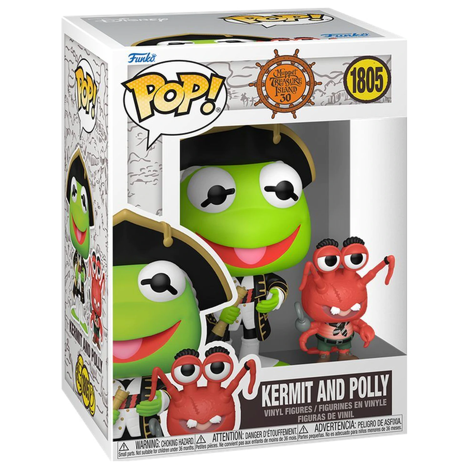 Funko POP Figur The Muppet Muppet Treasure Island Kermit and Polly Produktfoto