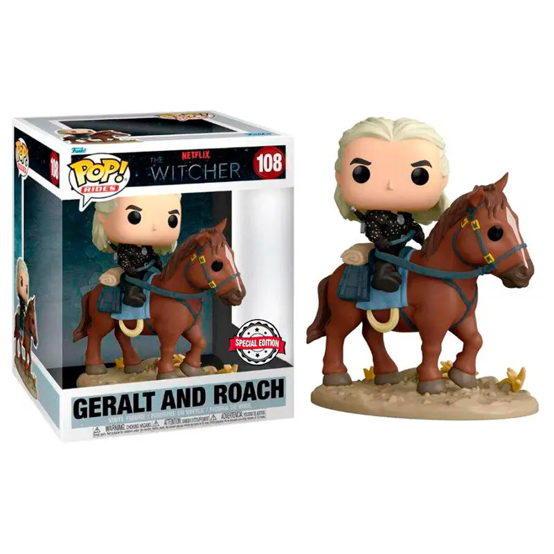 POP Figur The Witcher Geralt And Roach Exclusive Produktfoto