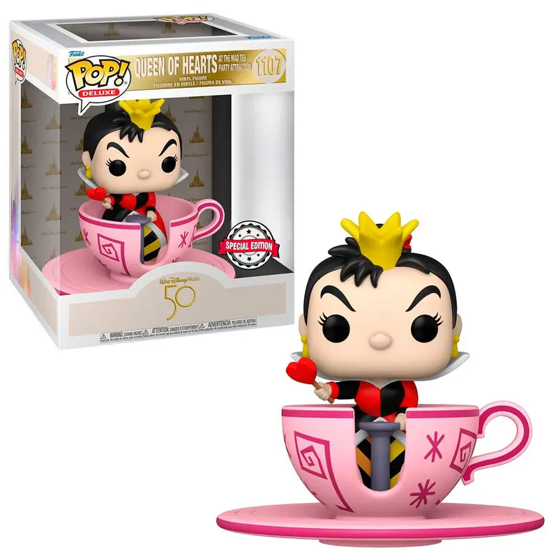 POP Figur Walt Disney World 50th Queen of Hearts at mad tea party Exclusive termékfotó