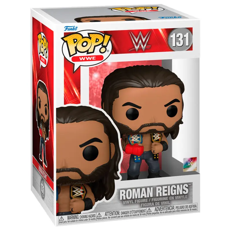 WWE POP! Vinyl Figur Roman Reigns w/Belts 9 cm termékfotó